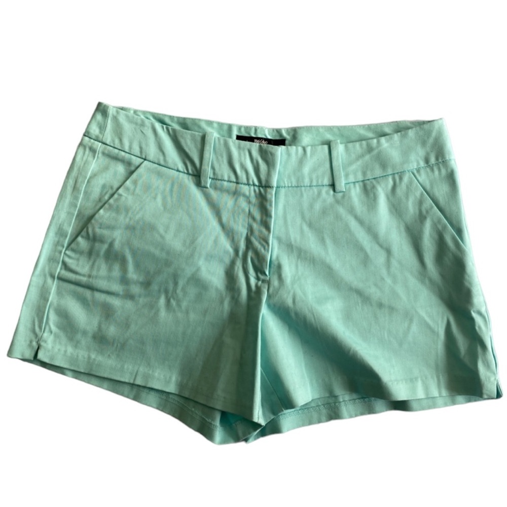 Mint Color Stretch Extensible Size 10 Short‎ Shorts